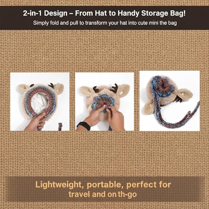 Festive Christmas Antler Hat